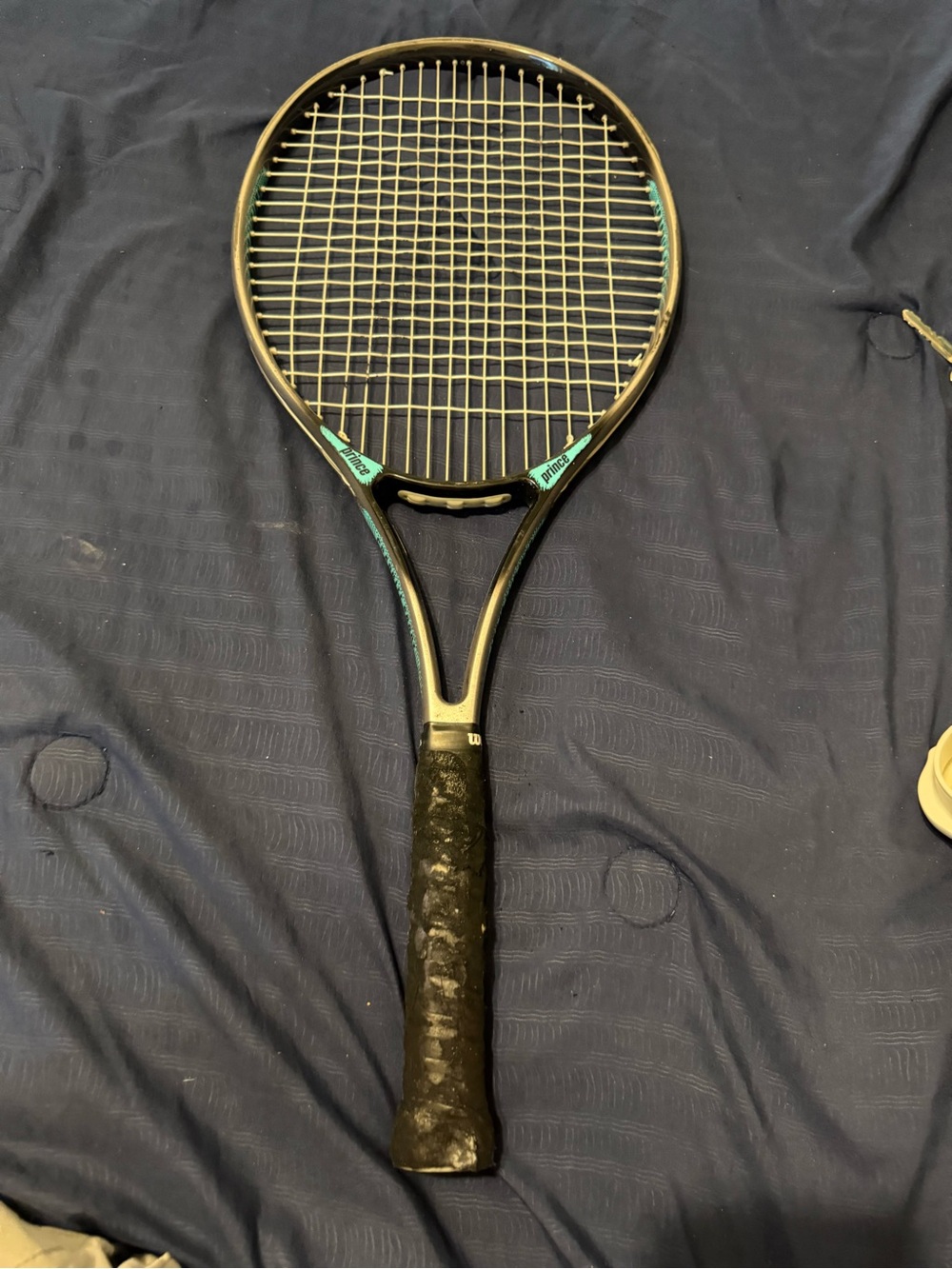 Prince Graphite Sport Oversize Advantage Tennis Racquet  Gray/Teal Racket